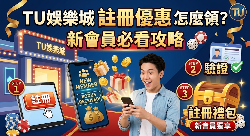 TU娛樂城註冊優惠怎麼領？新會員必看攻略